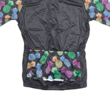 TRES PINAS Cycling Mens Jersey Black 1/4 Zip S