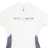 ODLO Cycling Womens Jersey White 1/4 Zip M