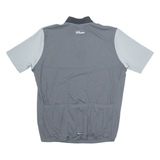 DECATHLON CREATION B'Twin Cycling Mens Jersey Grey 1/4 Zip XL