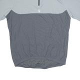 DECATHLON CREATION B'Twin Cycling Mens Jersey Grey 1/4 Zip XL