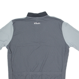 DECATHLON CREATION B'Twin Cycling Mens Jersey Grey 1/4 Zip XL