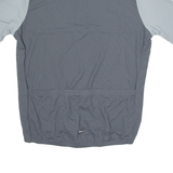 DECATHLON CREATION B'Twin Cycling Mens Jersey Grey 1/4 Zip XL