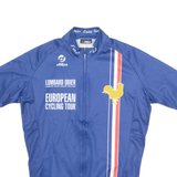 DEEPS Paris Cycling Mens Jersey Blue 1/4 Zip S