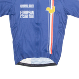 DEEPS Paris Cycling Mens Jersey Blue 1/4 Zip S