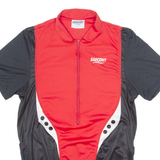 SAUCONY Cycling Mens Jersey Red 1/2 Zip S