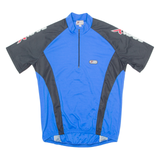 XWAVE Cycling Mens Jersey Blue 1/4 Zip M