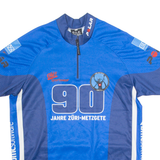 O.L.E. BIKE WEAR Cycling Mens Jersey Blue 1/4 Zip XL