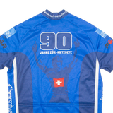 O.L.E. BIKE WEAR Cycling Mens Jersey Blue 1/4 Zip XL