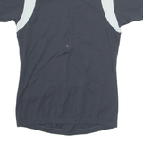 ADIDAS Cycling Womens Jersey Grey 1/4 Zip UK 12