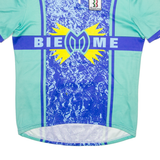 BIEMME Cycling Mens Jersey Blue 1/4 Zip XL