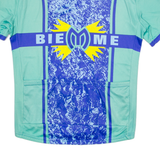 BIEMME Cycling Mens Jersey Blue 1/4 Zip XL