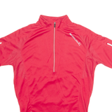 ENDURA Cycling Mens Jersey Red 1/4 Zip M