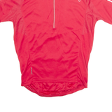 ENDURA Cycling Mens Jersey Red 1/4 Zip M