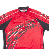 LOFFLER Cycling Womens Jersey Red 1/4 Zip XL