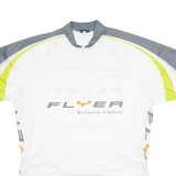 CUORE Cycling Mens Jersey White 1/4 Zip L