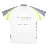 CUORE Cycling Mens Jersey White 1/4 Zip L