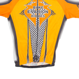 PELLA Cycling Mens Jersey Orange 1/4 Zip M