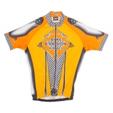 PELLA Cycling Mens Jersey Orange 1/4 Zip M