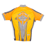 PELLA Cycling Mens Jersey Orange 1/4 Zip M