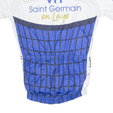 DIFFU SPORT Cycling Mens Jersey White 1/4 Zip M