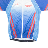 BIKE HOLIDAY Cycling Mens Jersey Blue 1/4 Zip S