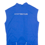 PROTECTIVE Cycling Mens Jersey Blue Sleeveless 1/4 Zip M