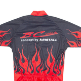 ACTON SPORTS Cycling Mens Jersey Black 1/2 Zip L