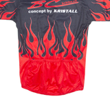 ACTON SPORTS Cycling Mens Jersey Black 1/2 Zip L