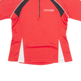 BRUNEX Cycling Womens Jersey Red 1/4 Zip XL