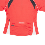 BRUNEX Cycling Womens Jersey Red 1/4 Zip XL