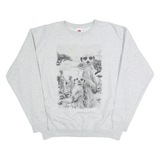 FRUIT OF THE LOOM Meerkat Girls Sweatshirt Grey 14-15Y