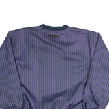 FORRESTER'S Check Training Mens Sweatshirt Blue V-Neck 90s L