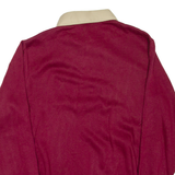GAMEBREAKER Mens Sweatshirt Maroon Collared 90s M