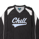 TRI-MOUNTAIN Chill Gold Training Mens Sweatshirt Black V-Neck L