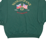 VENEZIA JEANS Womens Sweatshirt Green 90s XL