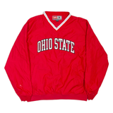 PRO PLAYER Ohio State Buckeyes Training Mens Sweatshirt Red V-Neck USA M