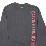CALVIN KLEIN JEANS Mens Sweatshirt Grey S