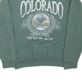 PRAIRIE MOUNTAIN Colorado Mens Sweatshirt Green USA S