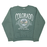 PRAIRIE MOUNTAIN Colorado Mens Sweatshirt Green USA S