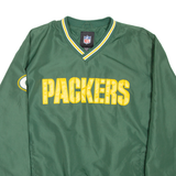 NFL Green Bay Packers Training Mens Sweatshirt Green V-Neck USA 2XL