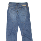 MFL Womens Jeans Blue Relaxed Straight Stone Wash W32 L32