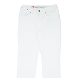 ENGELBERT STRAUSS Workwear Mens Jeans White Slim Straight W30 L30