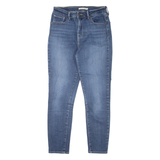 LEVI'S 721 High Rise Womens Jeans Blue Slim Skinny Stone Wash W26 L26