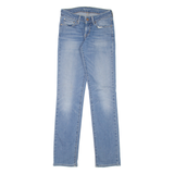 LEVI'S Modern Rise Womens Jeans Blue Regular Straight Stone Wash W24 L32