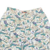 CHARTER CLUB Mens Casual Shorts Green Crazy Pattern S W30