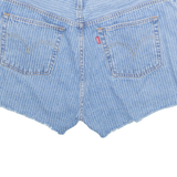 LEVI'S 501 Cut Off Womens Denim Shorts Blue Slim M W34