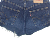 LEVI'S Cut Off 527 Womens Denim Shorts Blue Slim M W29
