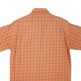 PETER POLO Mens Shirt Orange Check M