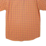 PETER POLO Mens Shirt Orange Check M