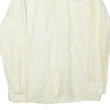 AXOTICS Mens Plain Shirt Yellow Long Sleeve L